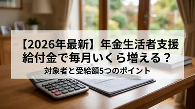 【2026年最新】年金生活者支援給付金で毎月いくら増える？対象者と受給額5つのポイント