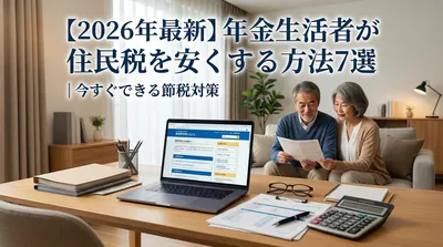 【2026年最新】年金生活者が住民税を安くする方法7選｜今すぐできる節税対策