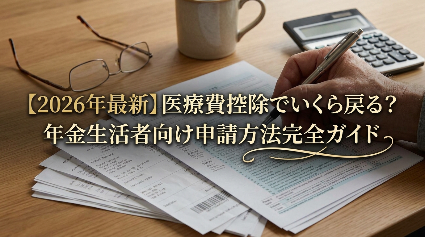 【2026年最新】医療費控除でいくら戻る？年金生活者向け申請方法完全ガイド
