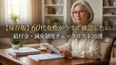 【保存版】60代女性が今すぐ確認したい給付金・減免制度チェックリスト20選