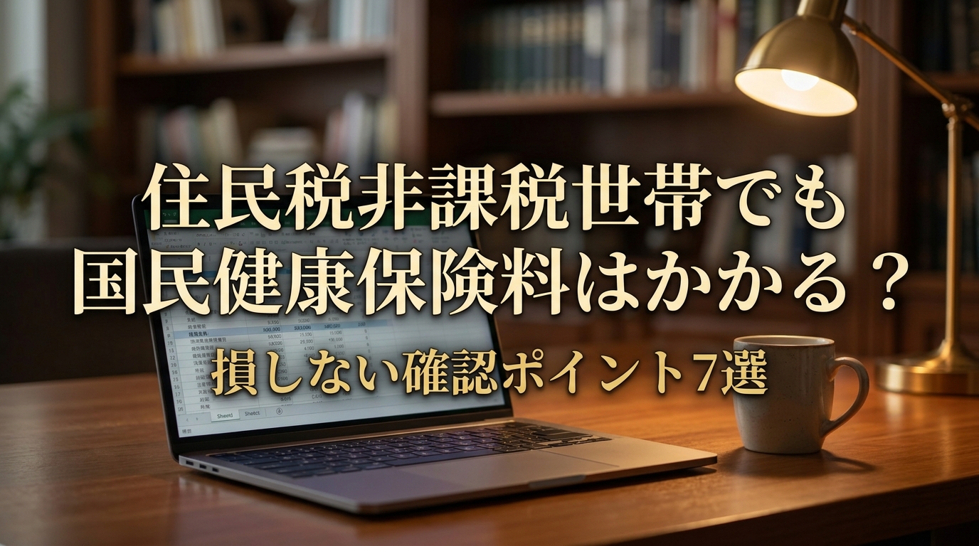 住民税非課税世帯でも国民健康保険料はかかる？損しない確認ポイント7選