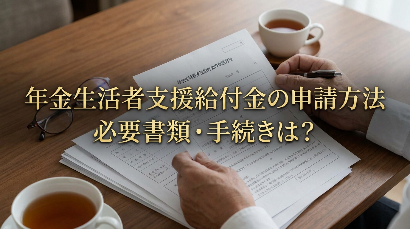 年金生活者支援給付金の申請方法と必要書類・手続きは？