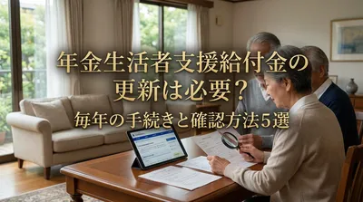 年金生活者支援給付金の更新は必要？毎年の手続きと確認方法5選