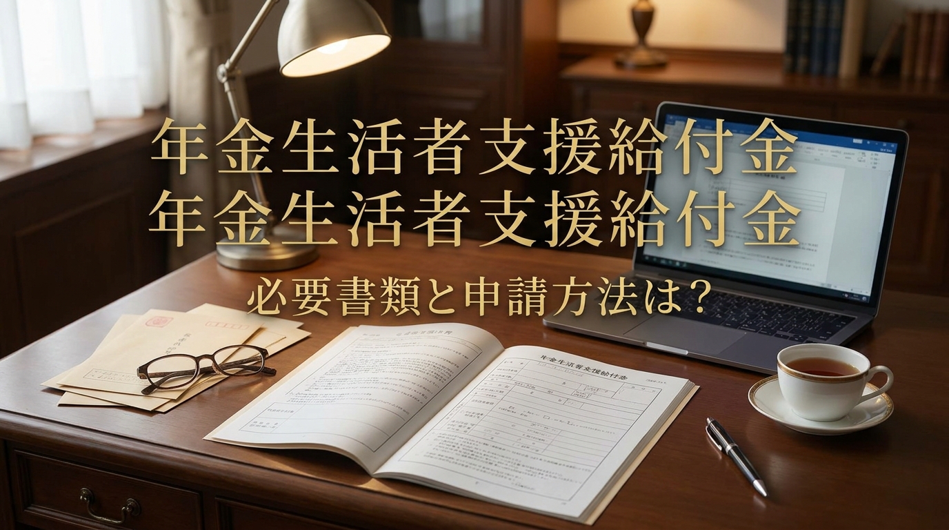 年金生活者支援給付金の必要書類と申請方法は？
