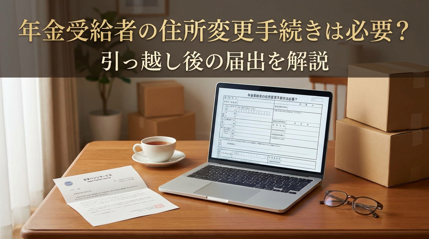年金受給者の住所変更手続きは必要？引っ越し後の届出を解説