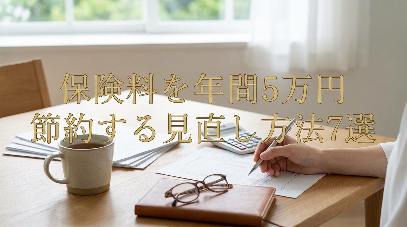 保険料を年間5万円節約する見直し方法7選